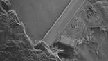 bistatic synthetic aperture radar image of a Pakistani dam