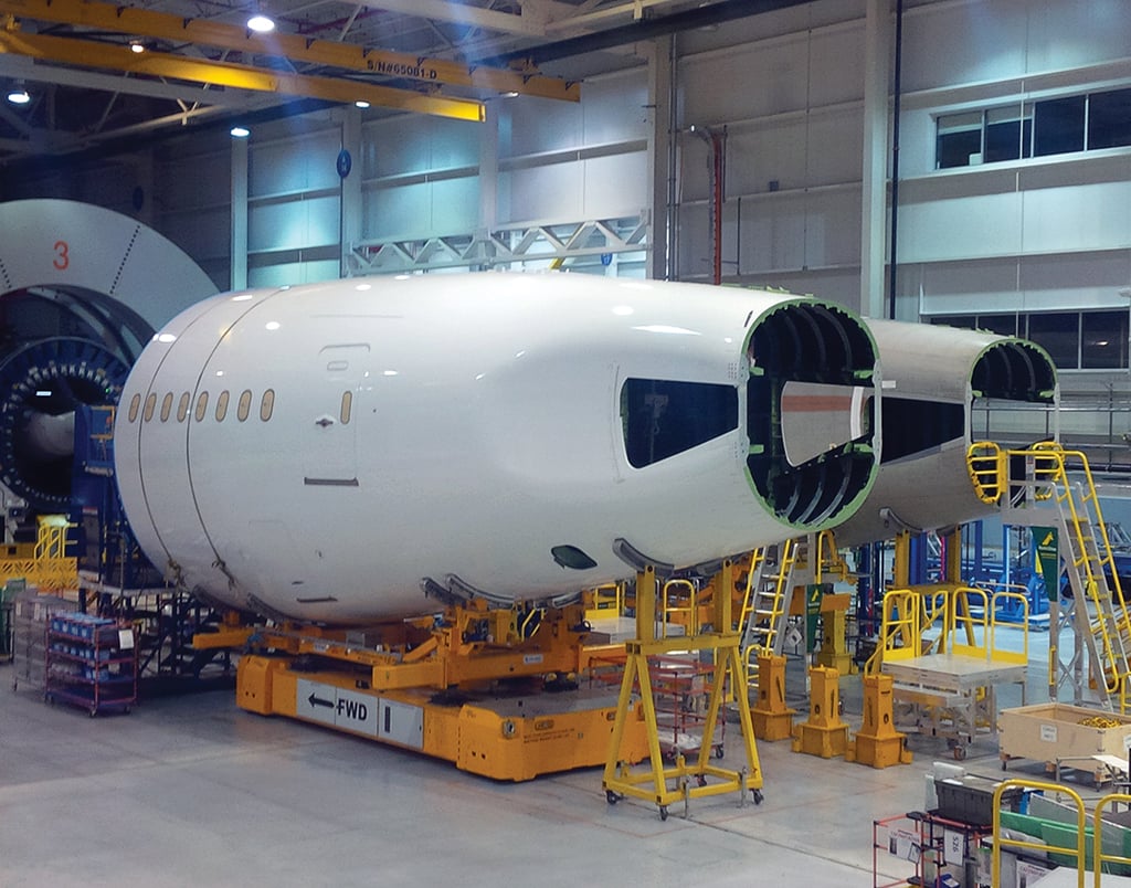 787 aft fuselage Sections