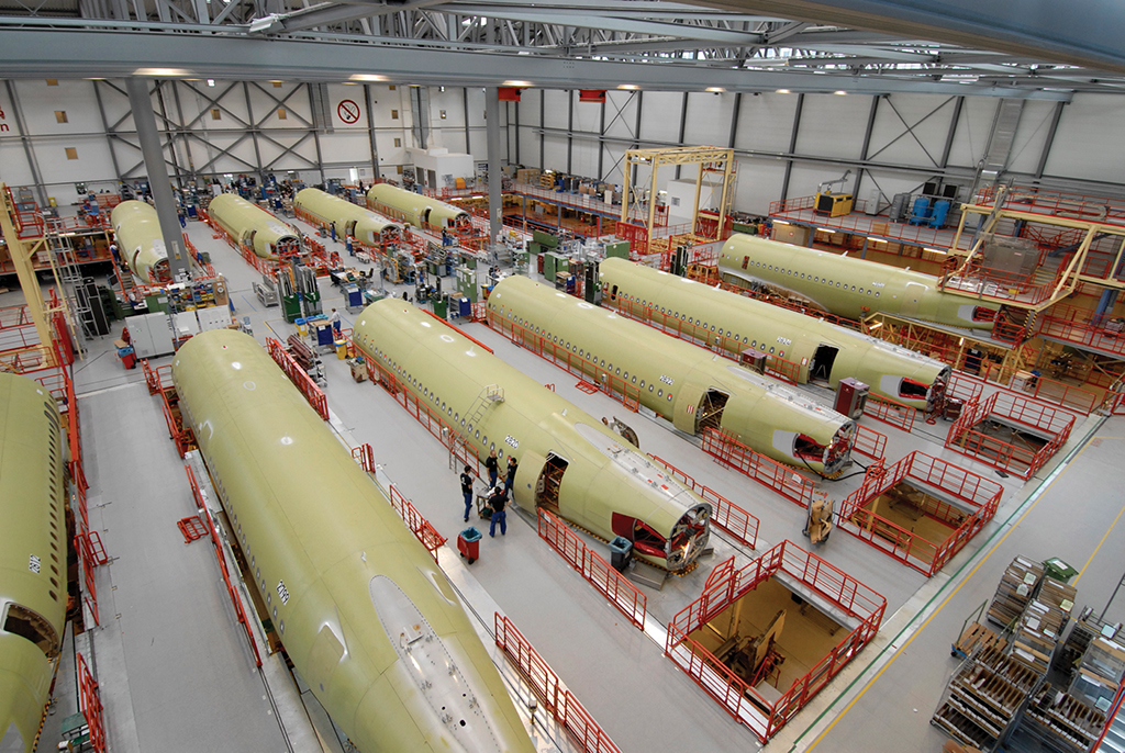 Airbus production line