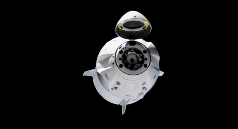 Crew Dragon docking at ISS