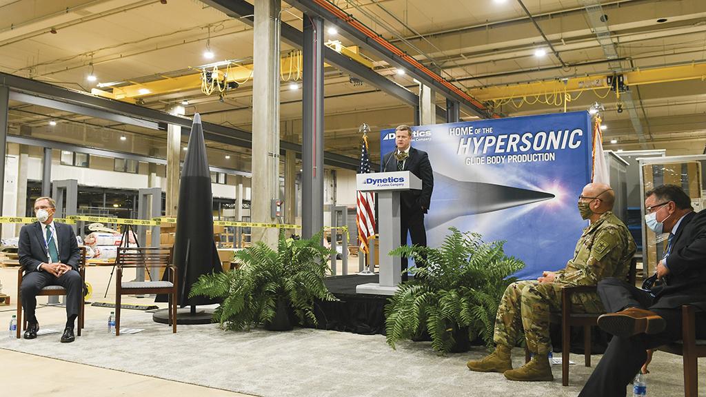Army Secretary Ryan McCarthy at Dynetics factory