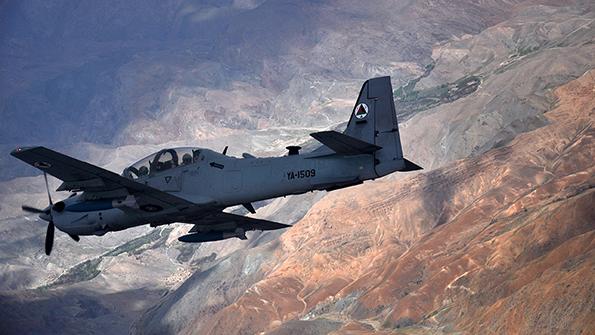 Sierra Nevada Corp./Embraer A-29 fighter aircraft
