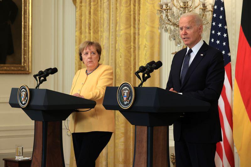 Biden and Merkel
