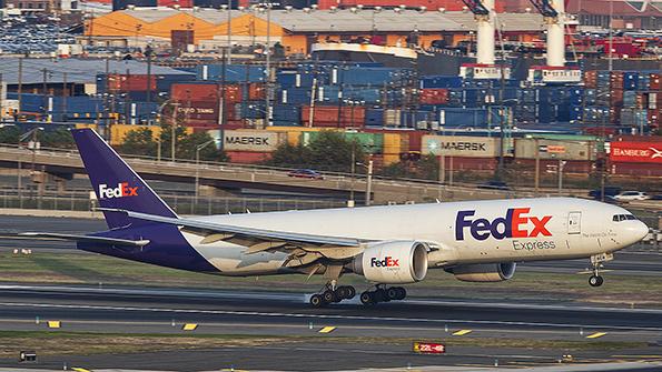 FedEx Boeing 777F on runway