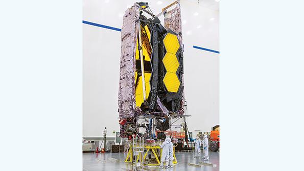 James Webb Space Telescope on launchpad