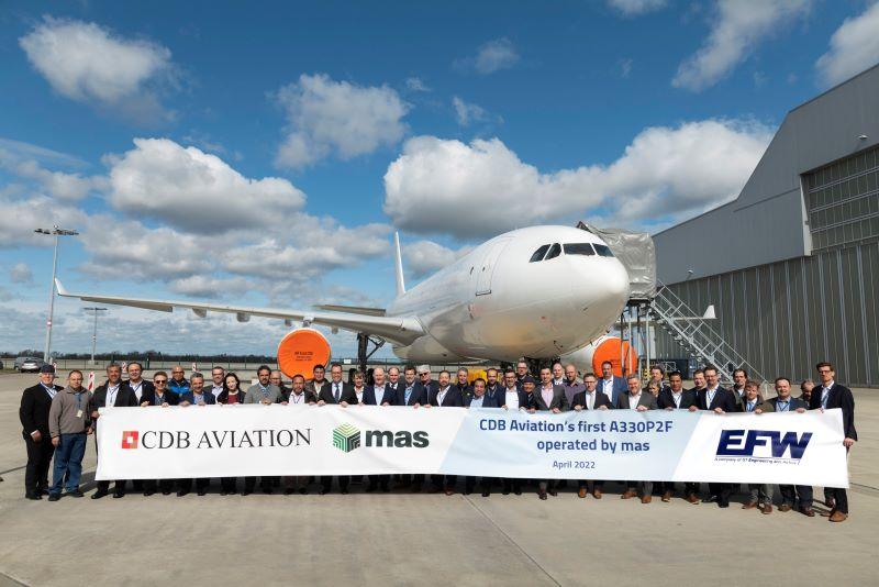 CDB Aviation delivery of first A330 P2F freighter