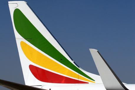 Ethiopian jet tail 