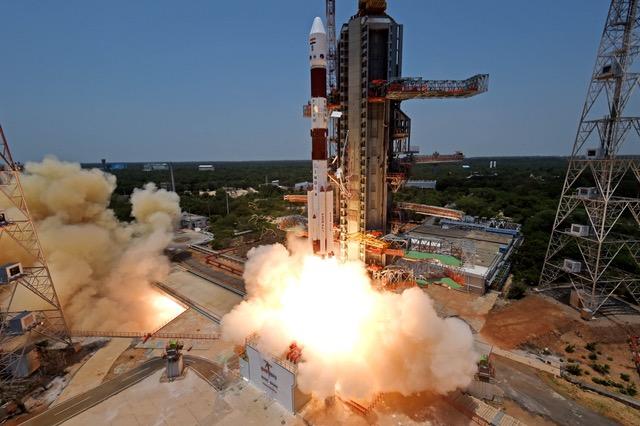 PSLV rocket carrying the Aditya-L1 blasts off