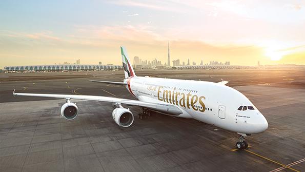Emirates Airbus A380 aircraft