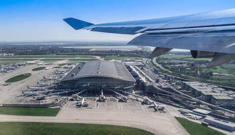 Heathrow airport from above