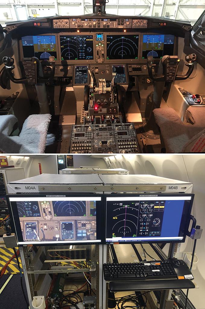 experimental touch-screen cockpit display
