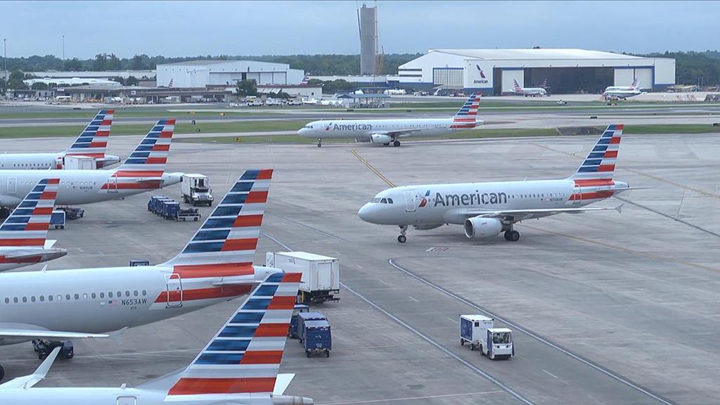 American Airlines aircraft on tarmac