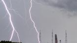 SLS lightning strike