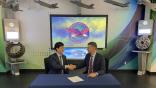 officials at signing of contract extension South Korea Pratt Whitney
