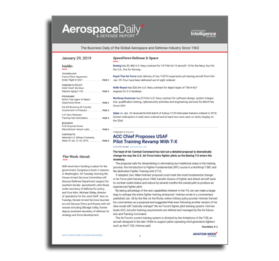 Aerospace Daily & Defense Report